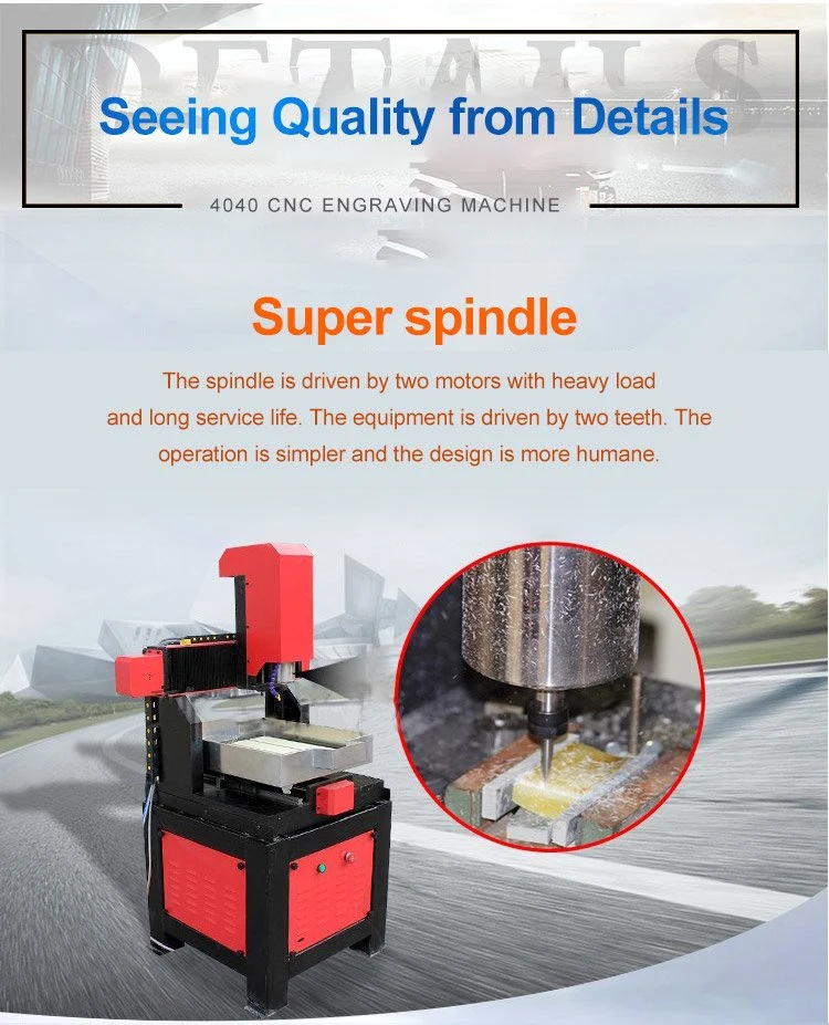 Professional Aluminum Mould Making CNC Engraving Machine 4040 6060 CNC Router Metal