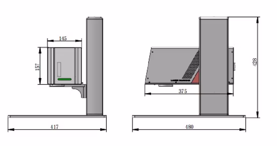 Tragbare Mini-30-W-50-W-Faser-/CO2-/3-W-5-W-UV-Lasermarkierungsmaschine/Laserdrucker/3D-Logo-Druckmaschine/Lasergravurmaschine für Metall/Schmuck/Kunststoff/Glas